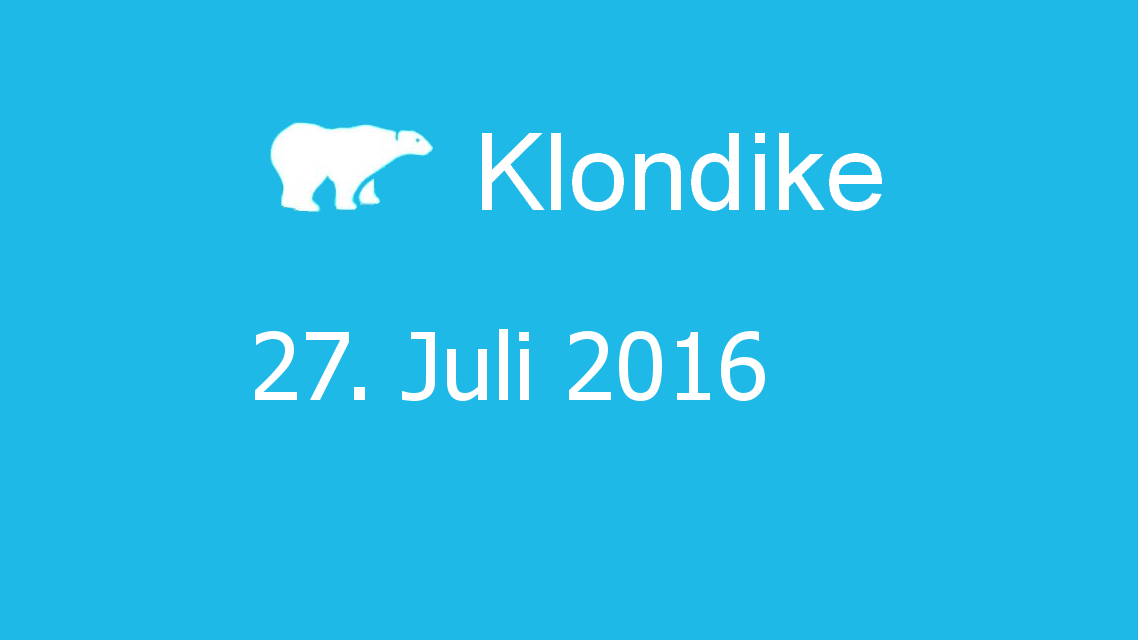 Microsoft solitaire collection - klondike - 27. Juli 2016