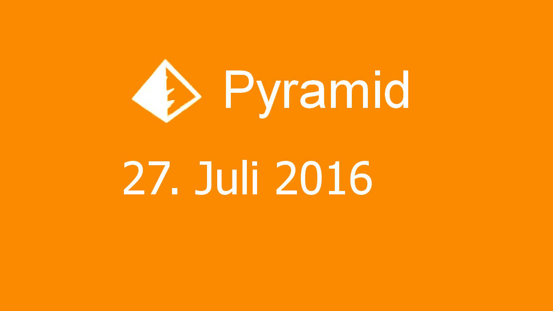 Microsoft solitaire collection - Pyramid - 27. Juli 2016