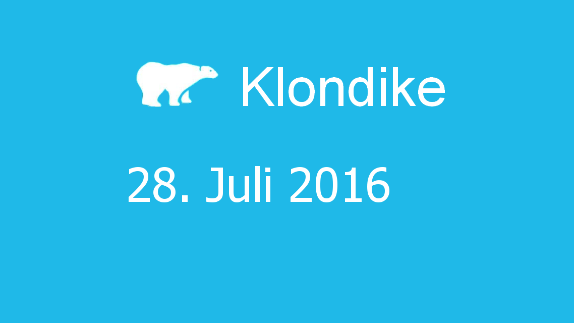 Microsoft solitaire collection - klondike - 28. Juli 2016