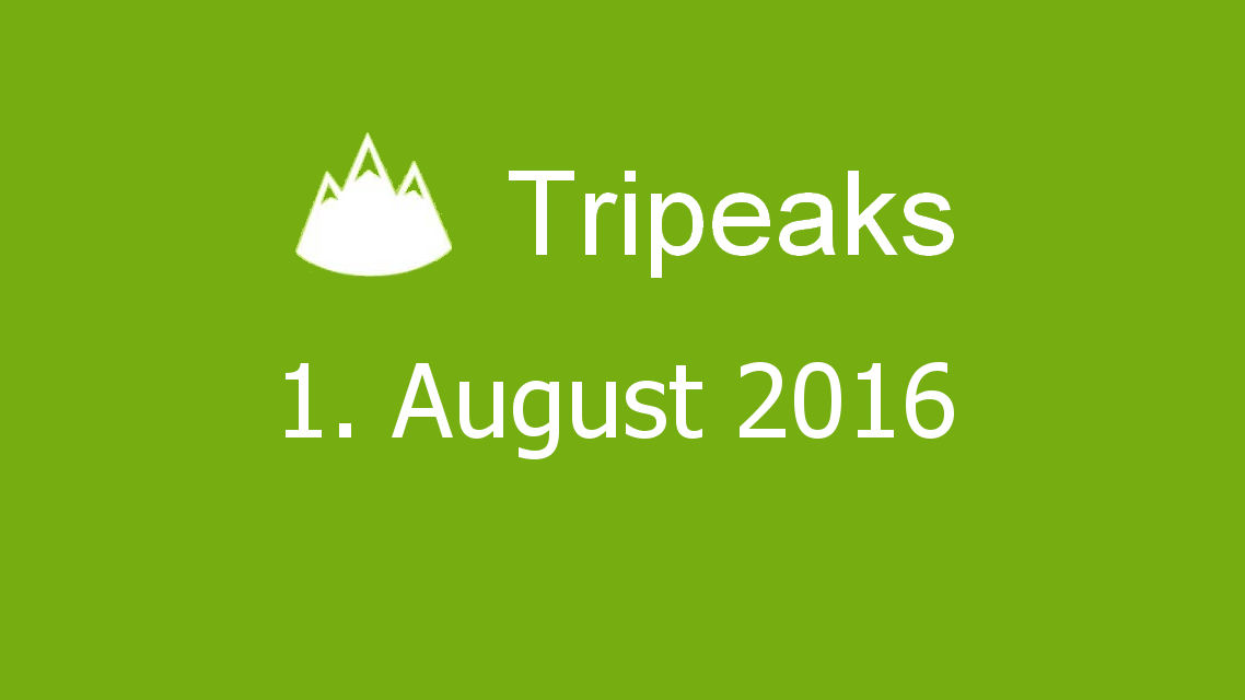 Microsoft solitaire collection - Tripeaks - 01. August 2016