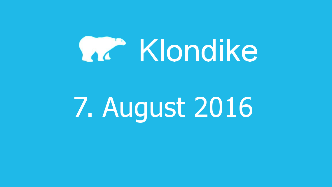 Microsoft solitaire collection - klondike - 07. August 2016