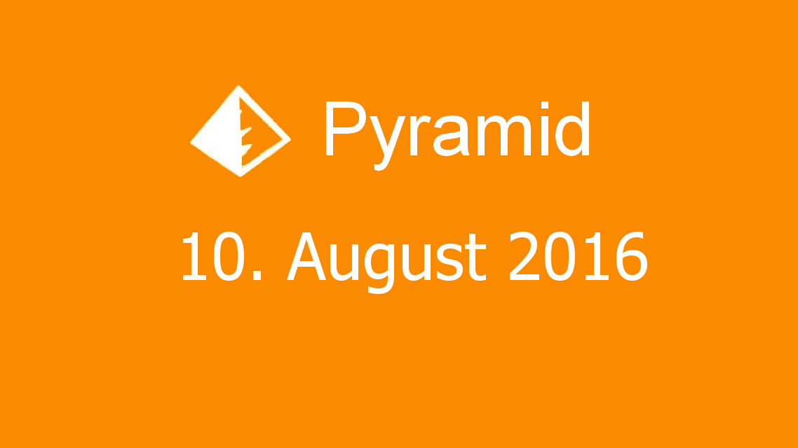 Microsoft solitaire collection - Pyramid - 10. August 2016