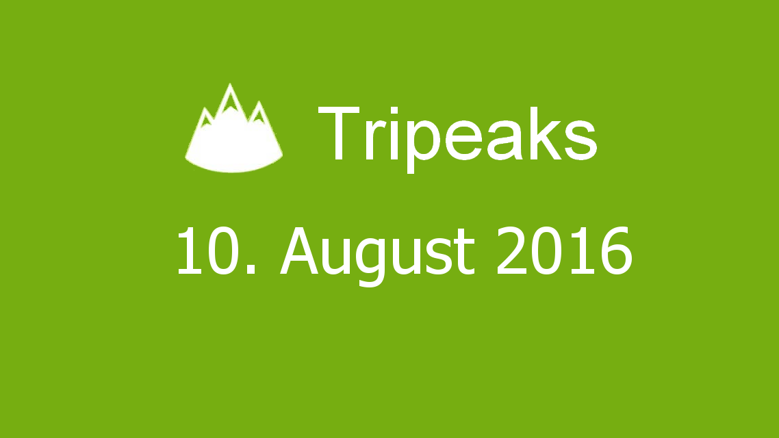Microsoft solitaire collection - Tripeaks - 10. August 2016