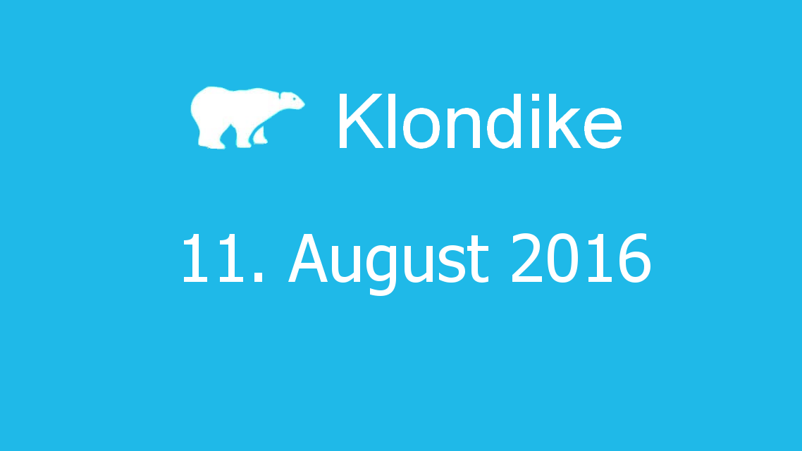 Microsoft solitaire collection - klondike - 11. August 2016