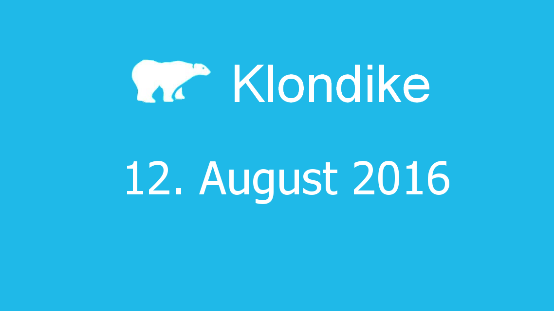 Microsoft solitaire collection - klondike - 12. August 2016