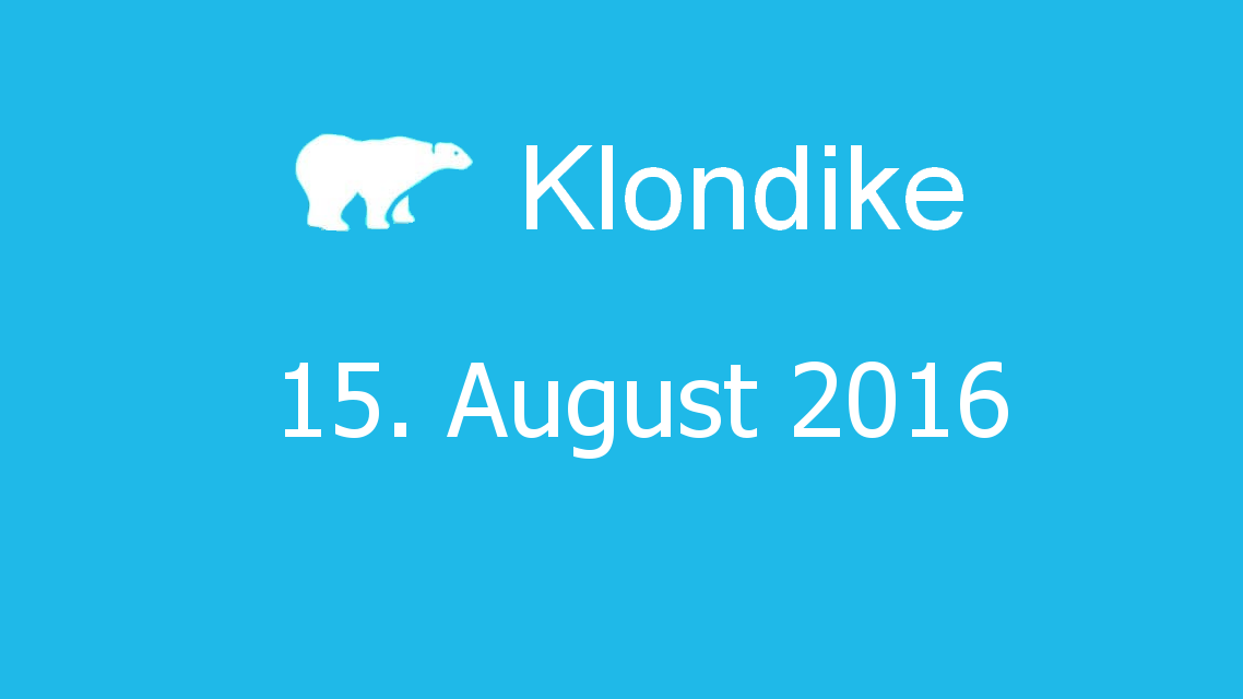 Microsoft solitaire collection - klondike - 15. August 2016