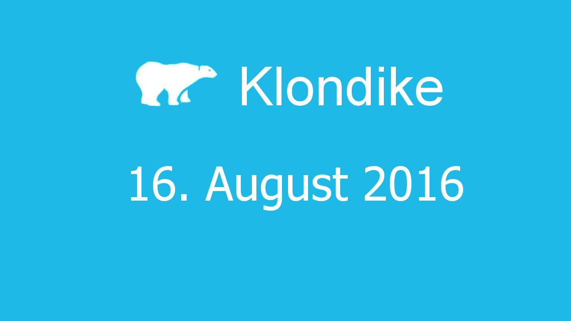 Microsoft solitaire collection - klondike - 16. August 2016