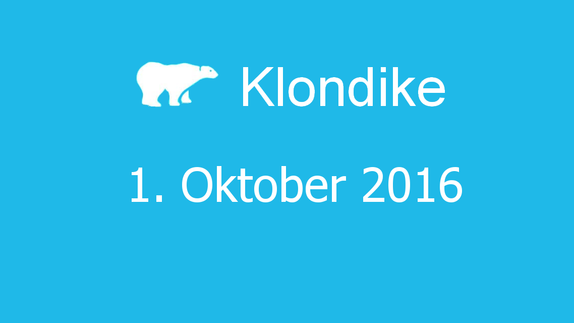 Microsoft solitaire collection - klondike - 01. Oktober 2016