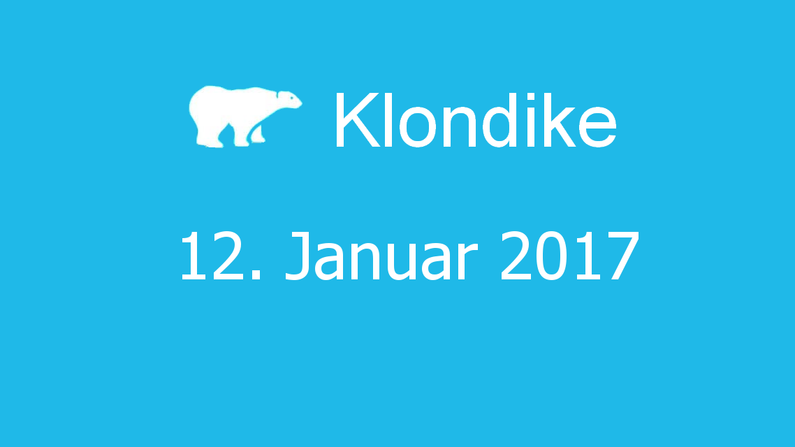Microsoft solitaire collection - klondike - 12. Januar 2017