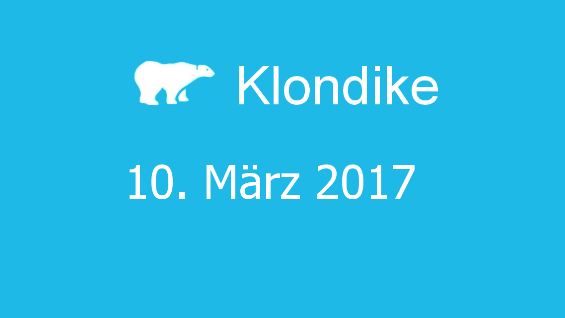 Microsoft solitaire collection - klondike - 10. März 2017