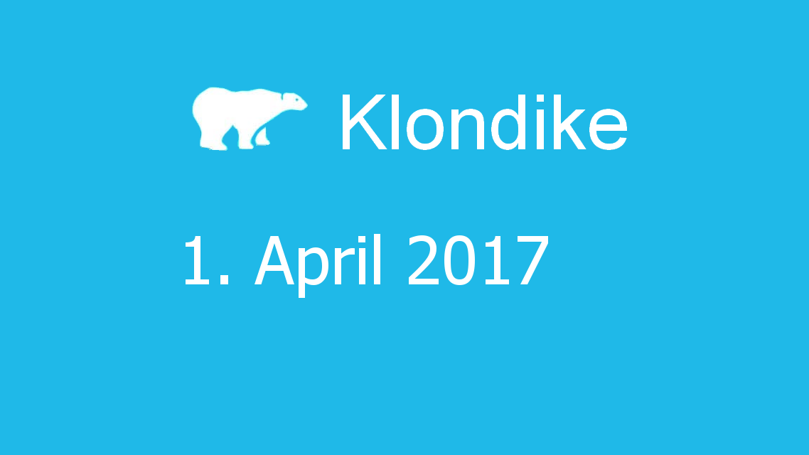 Microsoft solitaire collection - klondike - 01. April 2017