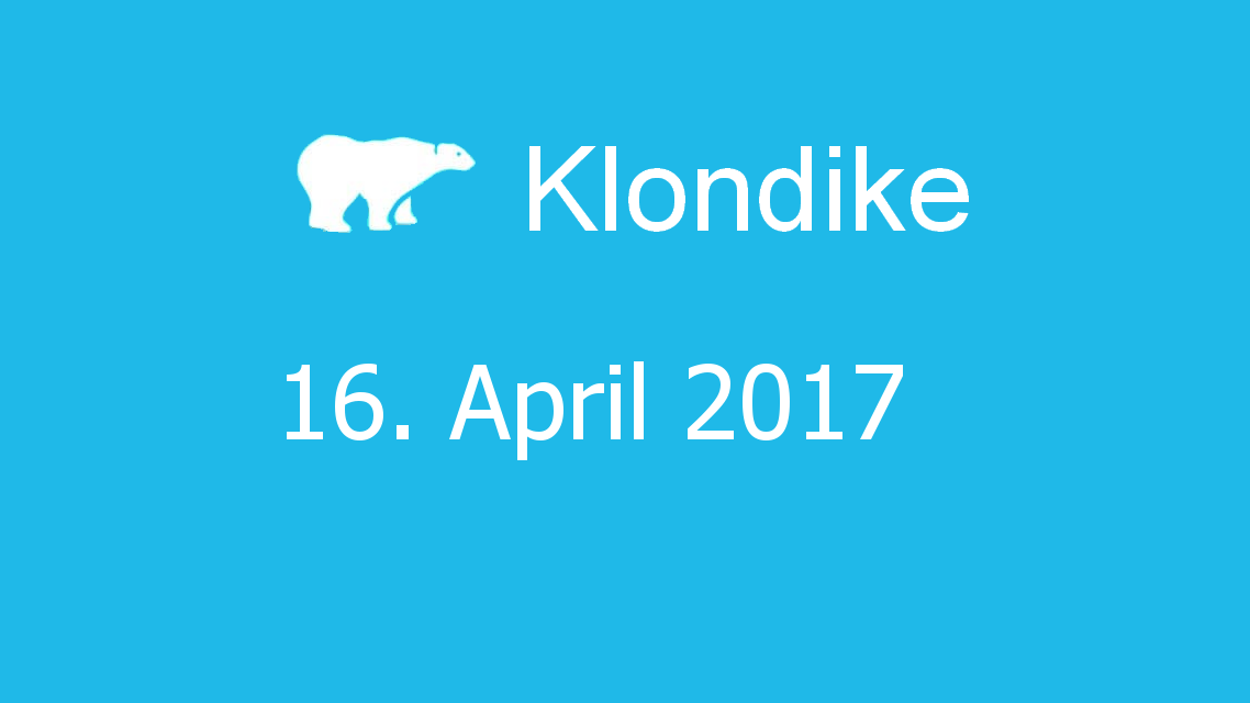 Microsoft solitaire collection - klondike - 16. April 2017