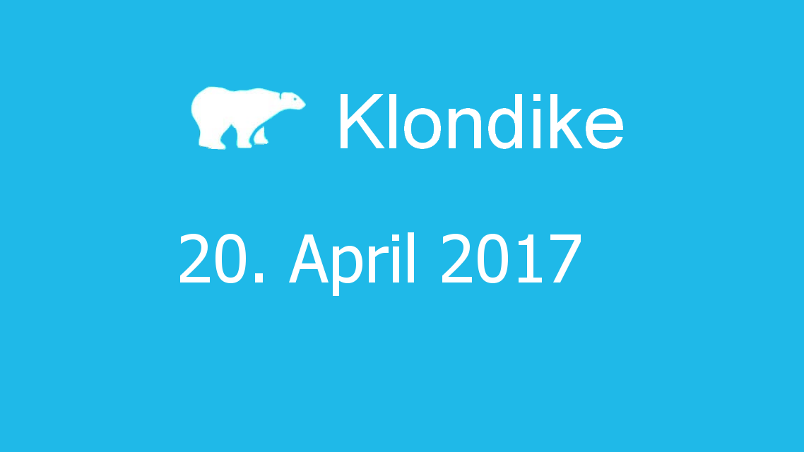 Microsoft solitaire collection - klondike - 20. April 2017