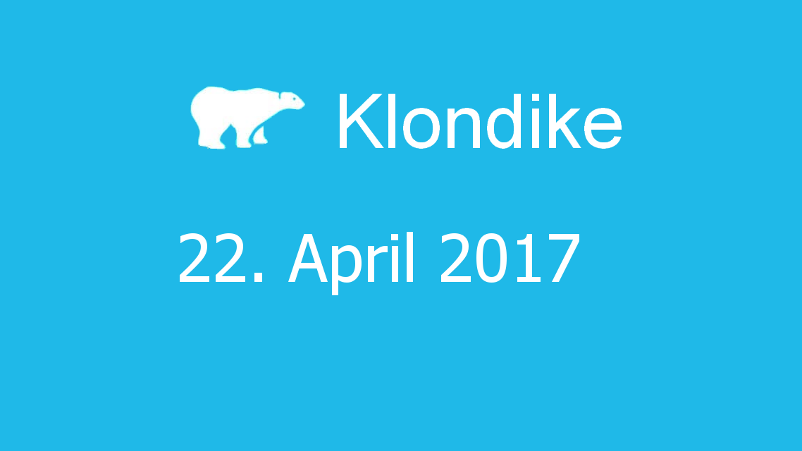 Microsoft solitaire collection - klondike - 22. April 2017