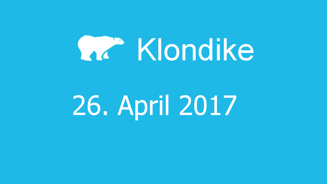 Microsoft solitaire collection - klondike - 26. April 2017
