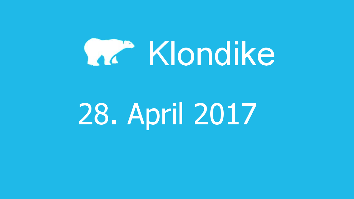 Microsoft solitaire collection - klondike - 28. April 2017
