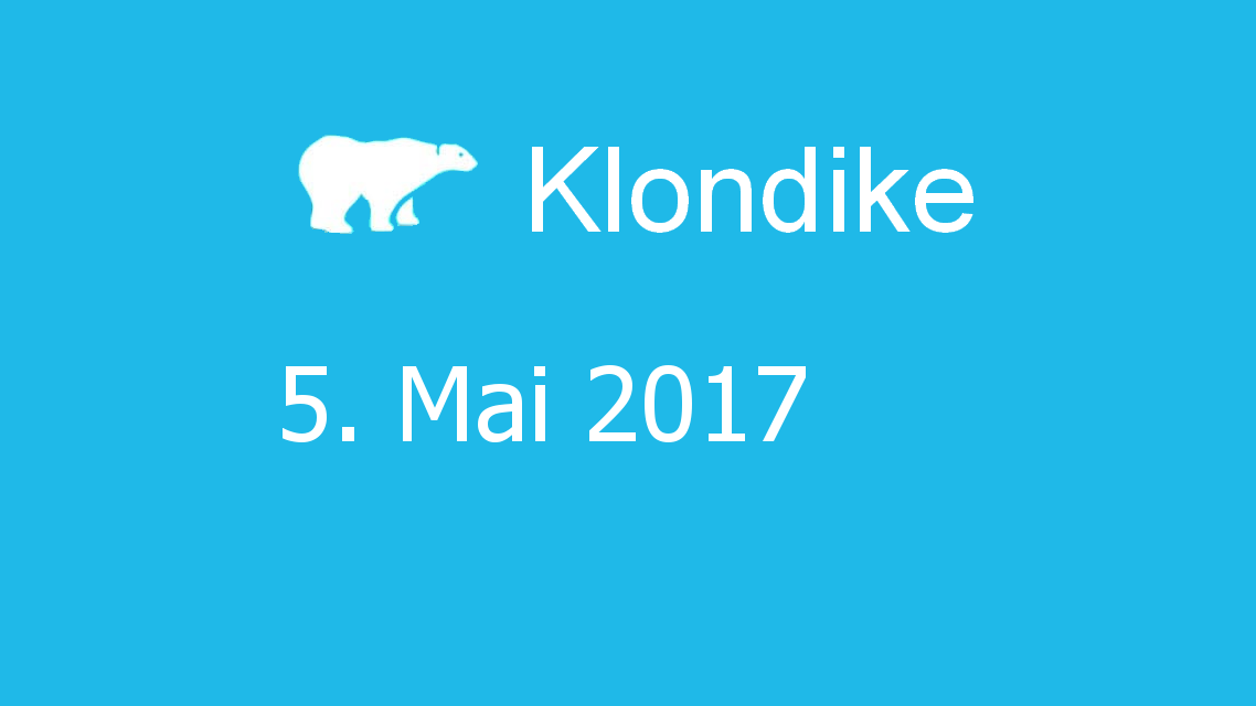 Microsoft solitaire collection - klondike - 05. Mai 2017