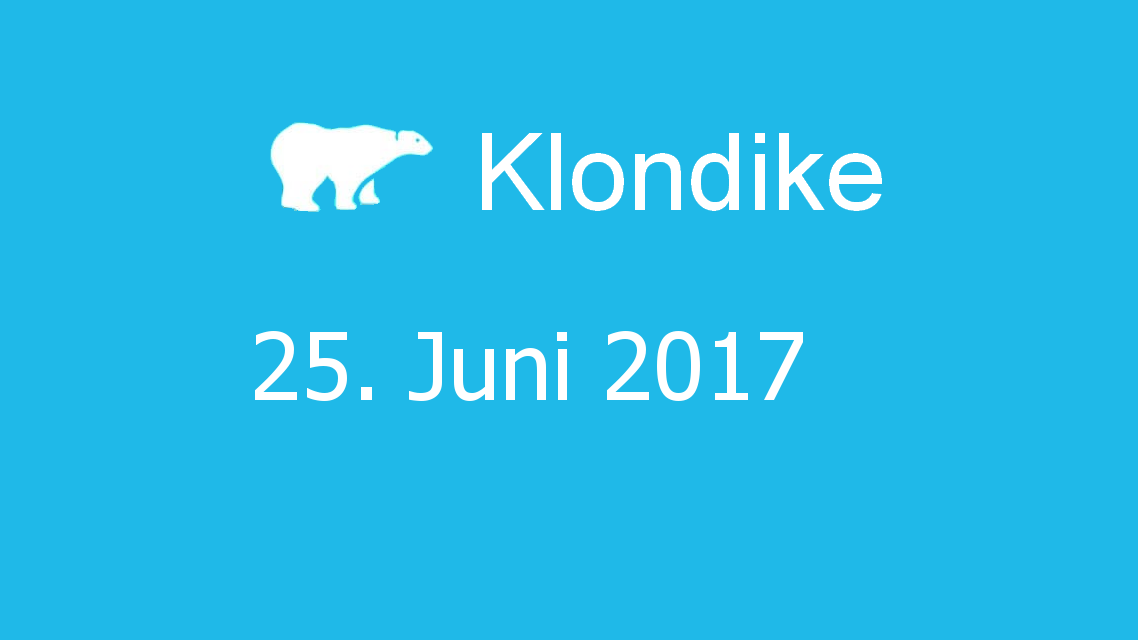 Microsoft solitaire collection - klondike - 25. Juni 2017