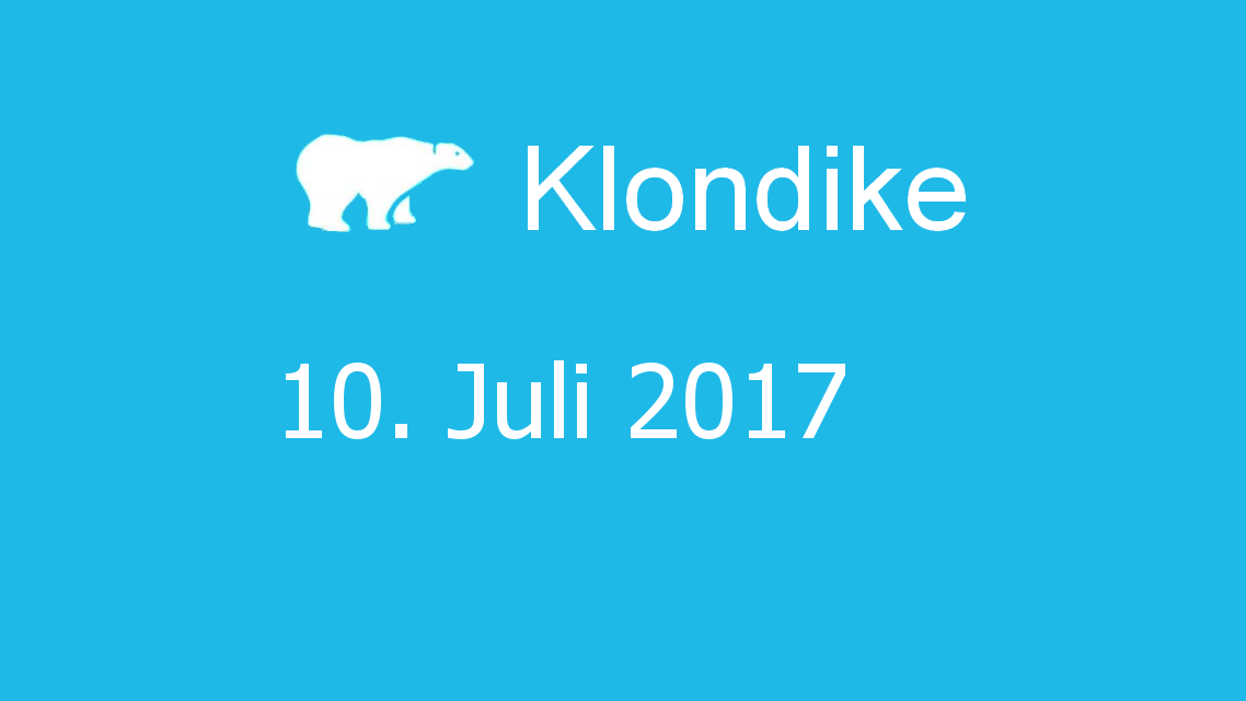 Microsoft solitaire collection - klondike - 10. Juli 2017