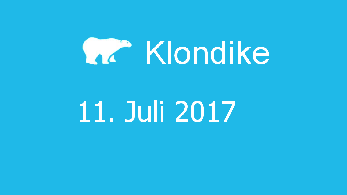 Microsoft solitaire collection - klondike - 11. Juli 2017