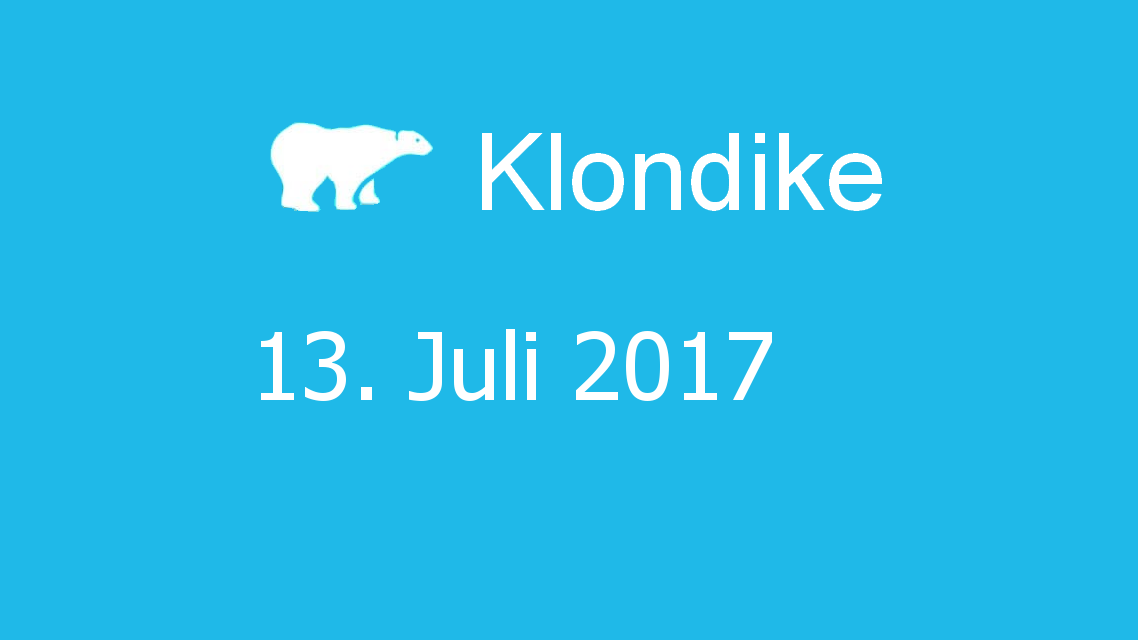 Microsoft solitaire collection - klondike - 13. Juli 2017