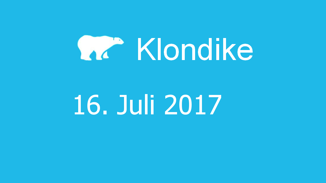 Microsoft solitaire collection - klondike - 16. Juli 2017