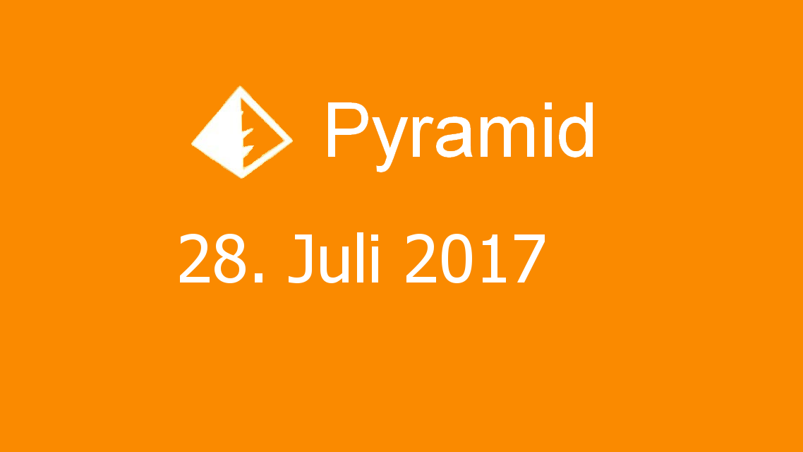 Microsoft solitaire collection - Pyramid - 28. Juli 2017