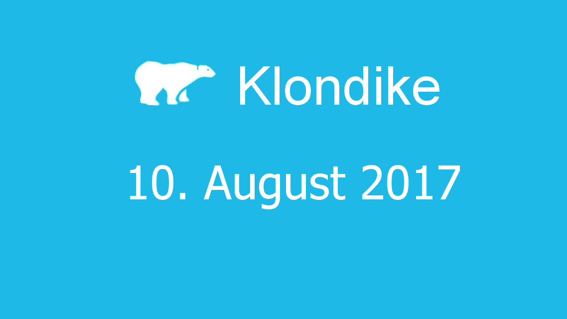Microsoft solitaire collection - klondike - 10. August 2017