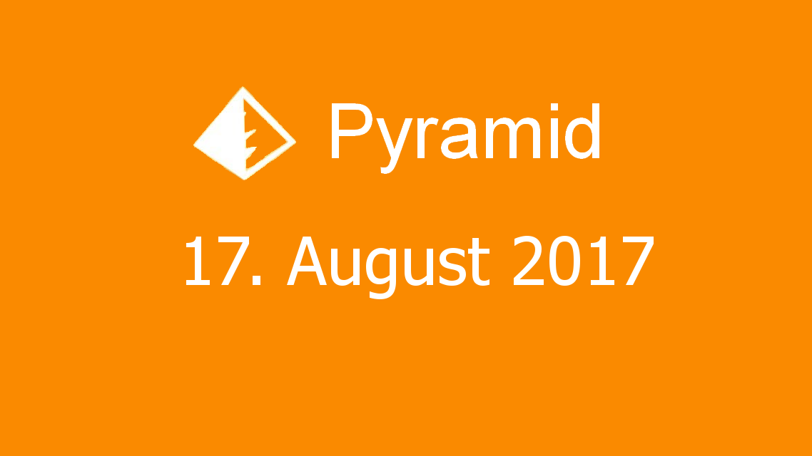 Microsoft solitaire collection - Pyramid - 17. August 2017