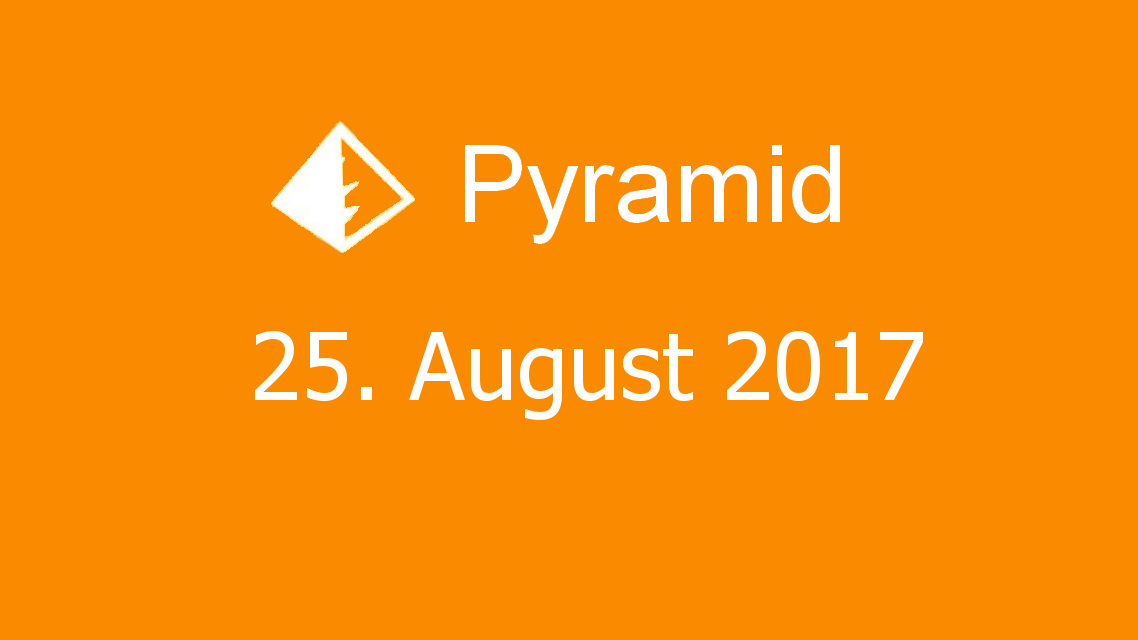 Microsoft solitaire collection - Pyramid - 25. August 2017
