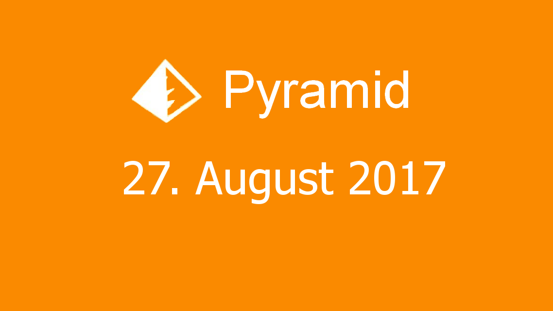 Microsoft solitaire collection - Pyramid - 27. August 2017