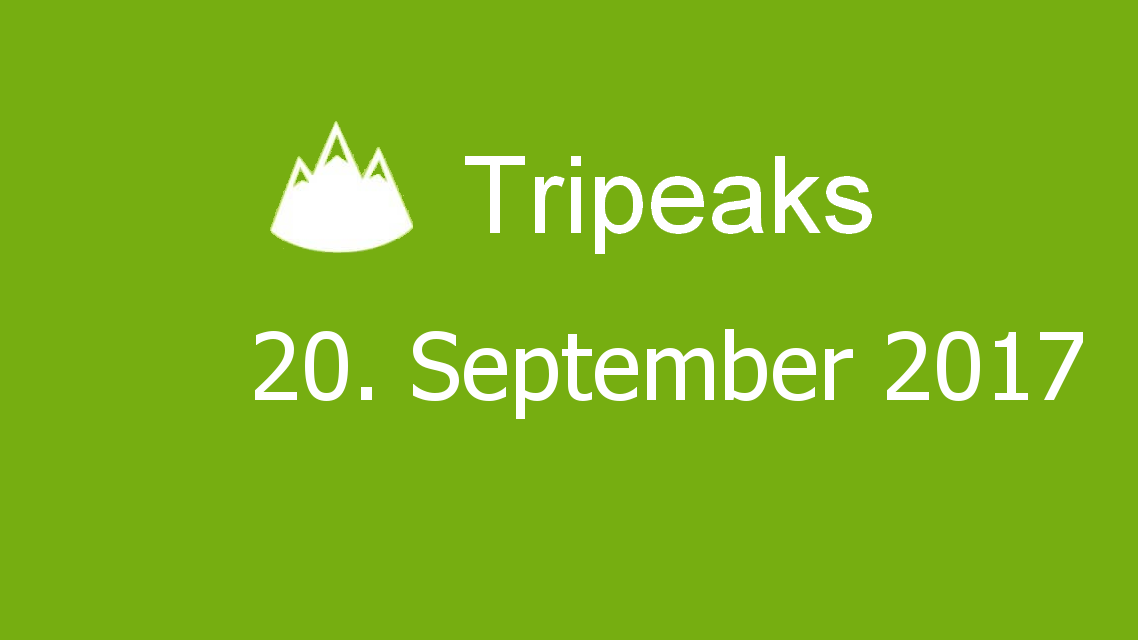 Microsoft solitaire collection - Tripeaks - 20. September 2017