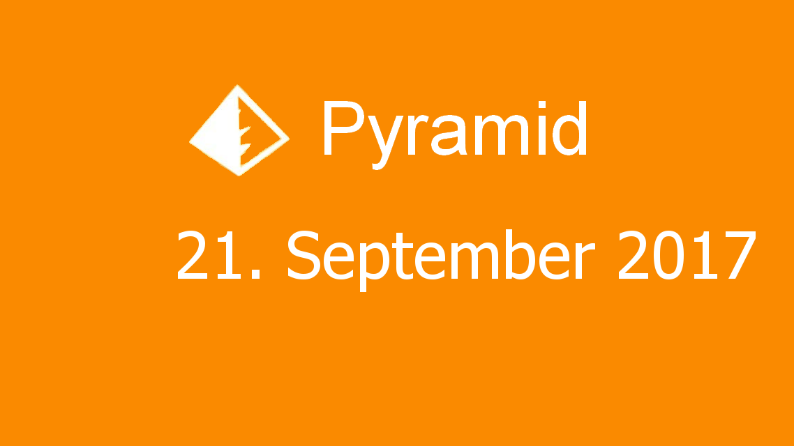 Microsoft solitaire collection - Pyramid - 21. September 2017