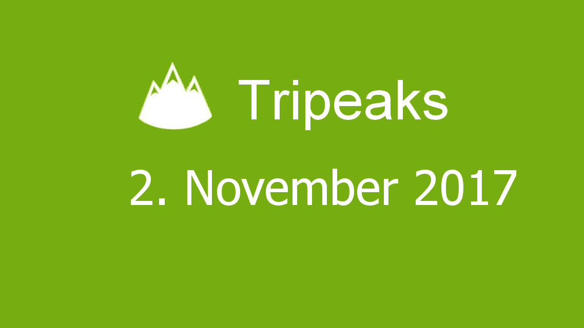 Microsoft solitaire collection - Tripeaks - 02. November 2017