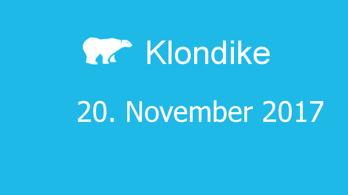 Microsoft solitaire collection - klondike - 20. November 2017