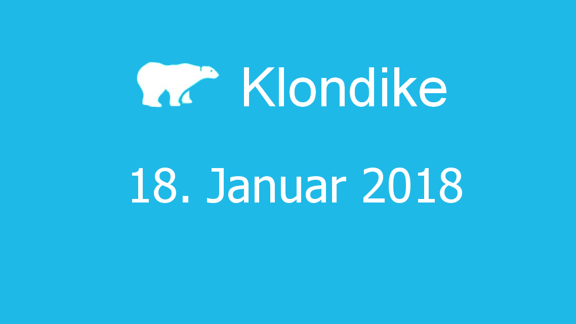 Microsoft solitaire collection - klondike - 18. Januar 2018