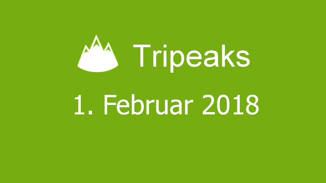 Microsoft solitaire collection - Tripeaks - 01. Februar 2018