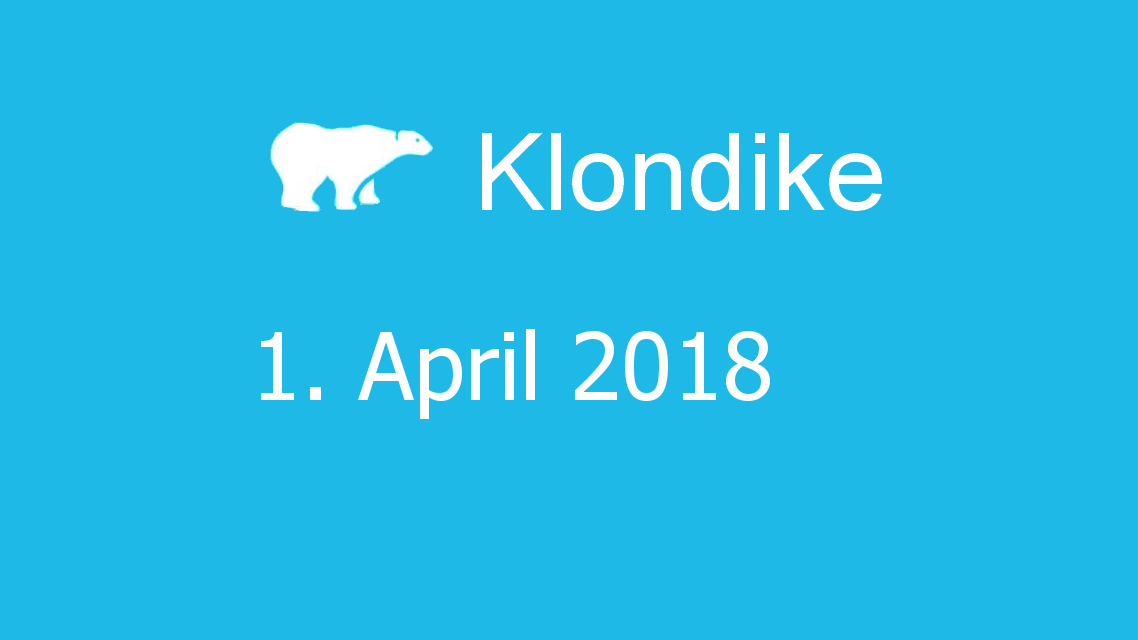 Microsoft solitaire collection - klondike - 01. April 2018