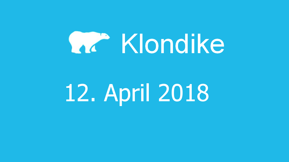 Microsoft solitaire collection - klondike - 12. April 2018