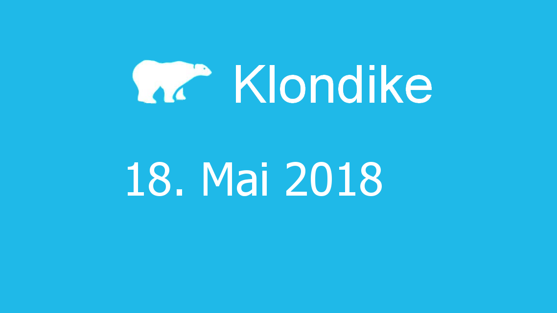 Microsoft solitaire collection - klondike - 18. Mai 2018