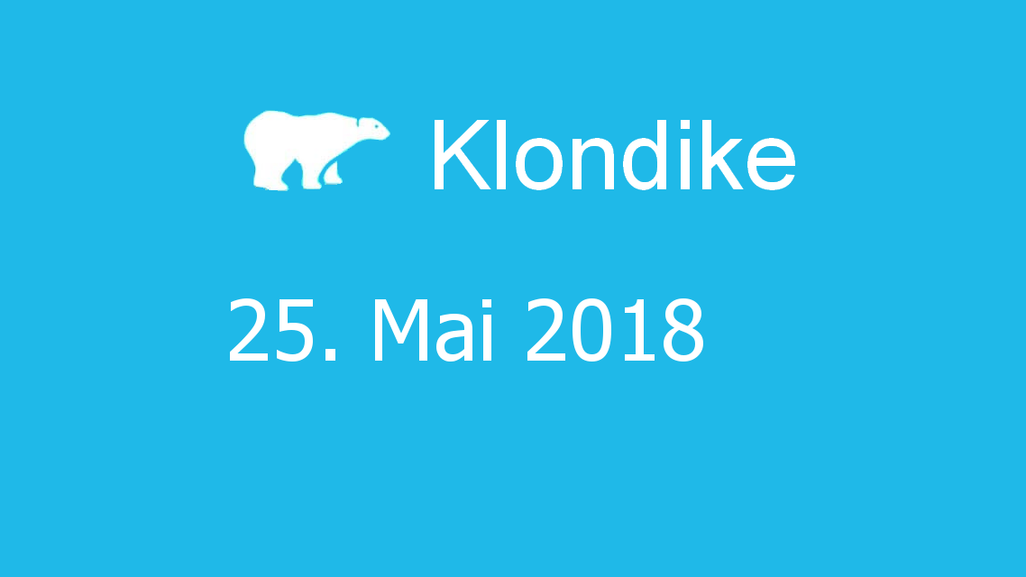 Microsoft solitaire collection - klondike - 25. Mai 2018