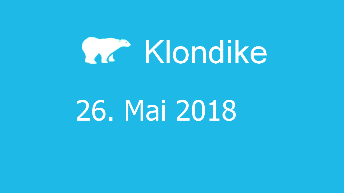 Microsoft solitaire collection - klondike - 26. Mai 2018