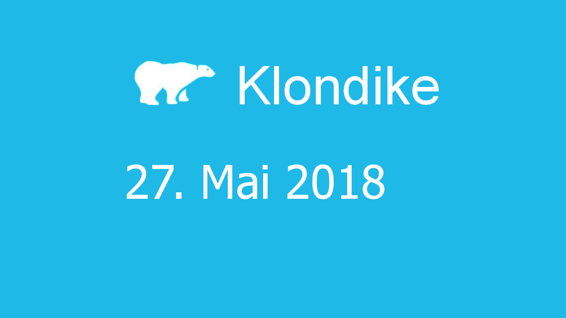 Microsoft solitaire collection - klondike - 27. Mai 2018