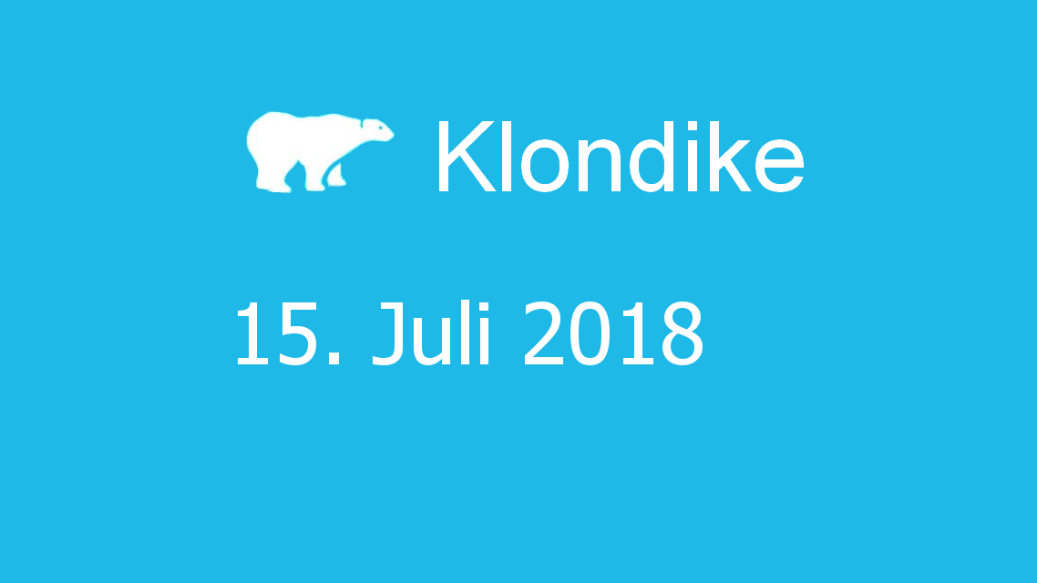 Microsoft solitaire collection - klondike - 15. Juli 2018