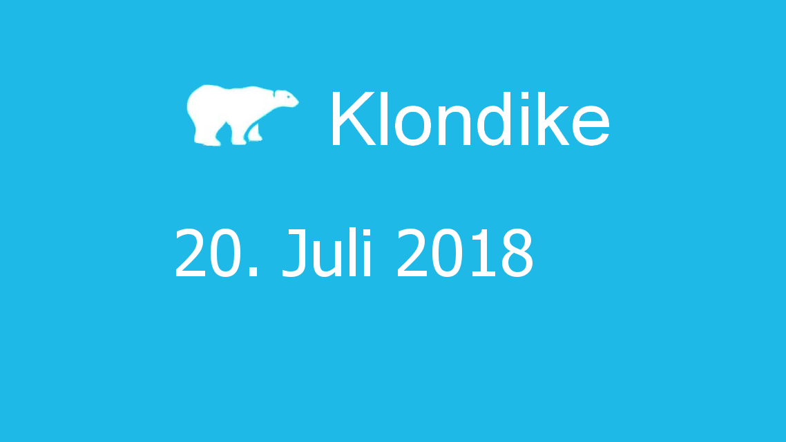 Microsoft solitaire collection - klondike - 20. Juli 2018