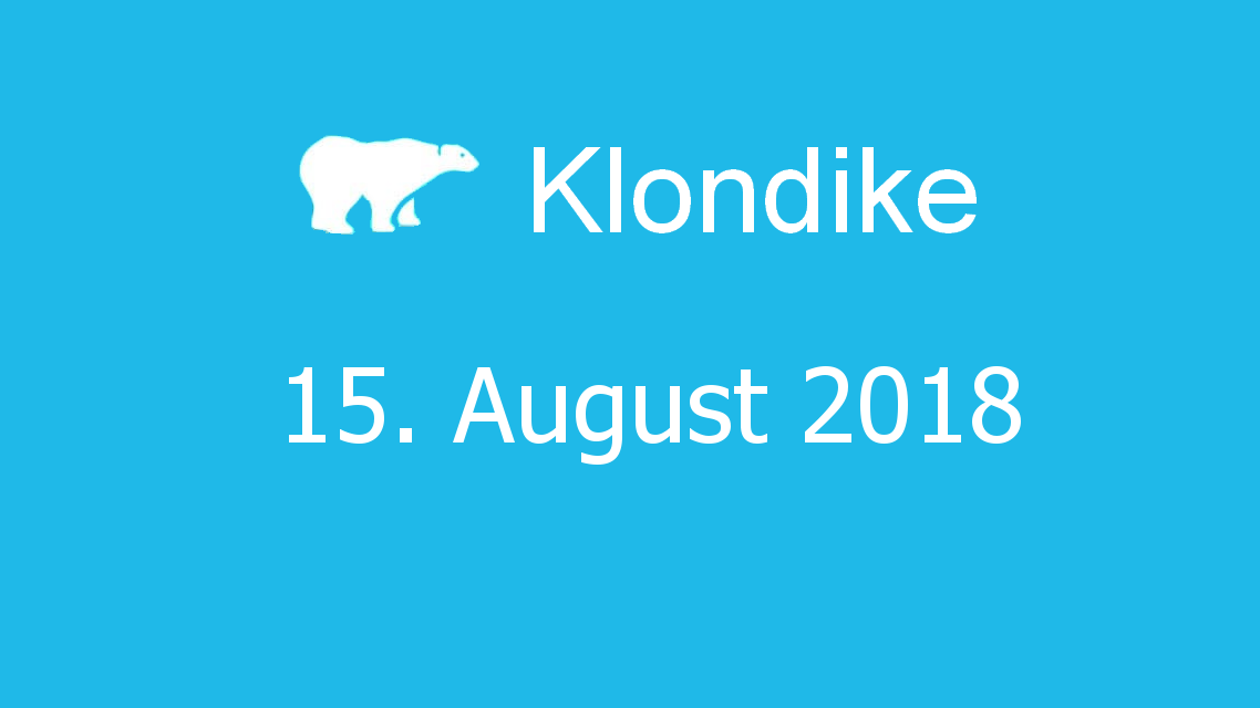 Microsoft solitaire collection - klondike - 15. August 2018