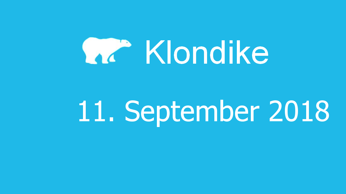 Microsoft solitaire collection - klondike - 11. September 2018