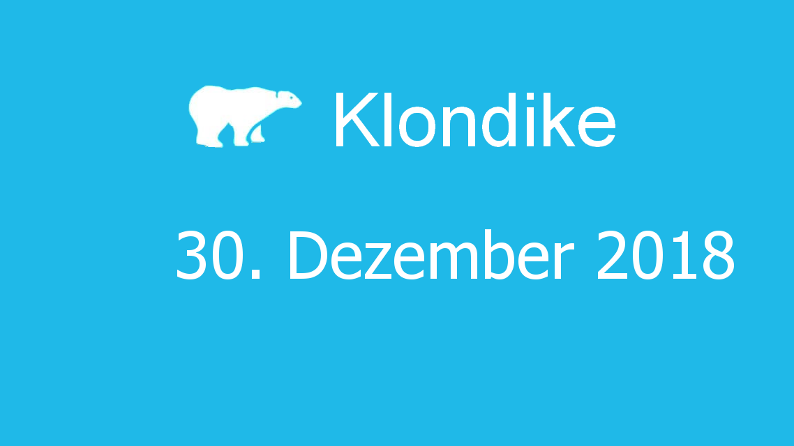 Microsoft solitaire collection - klondike - 30. Dezember 2018
