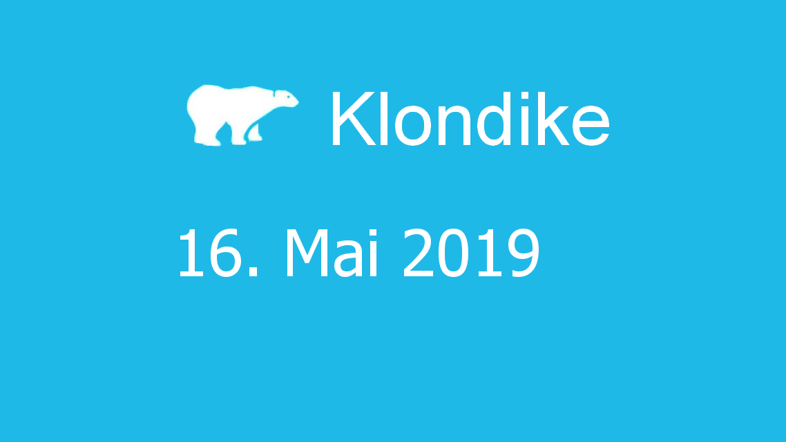 Microsoft solitaire collection - klondike - 16. Mai 2019