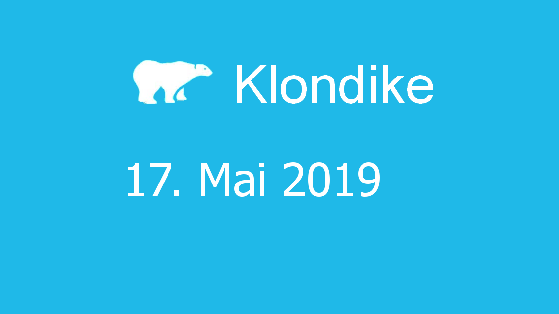 Microsoft solitaire collection - klondike - 17. Mai 2019